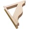 Ekena Millwork 6-in W x 34-in D x 40-in H Funston Slat Rough Cedar Woodgrain TimberThane Outlooker, Primed Tan OUTUR060X34X40FST24RCPR - alternate 4
